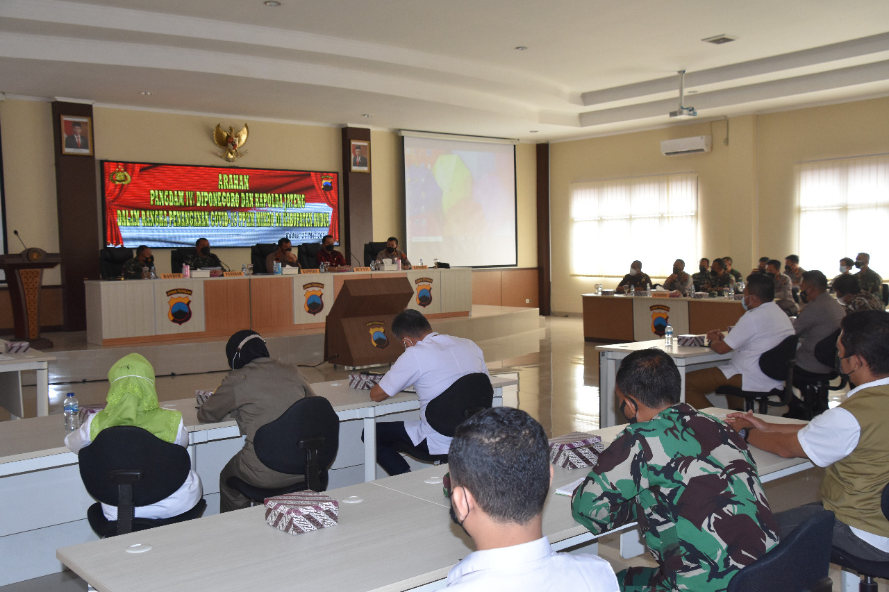 Covid-19 Melonjak,  Pangdam IV/Diponegoro Dan Kapolda Perketat Prokes Di Kabupaten Kudus